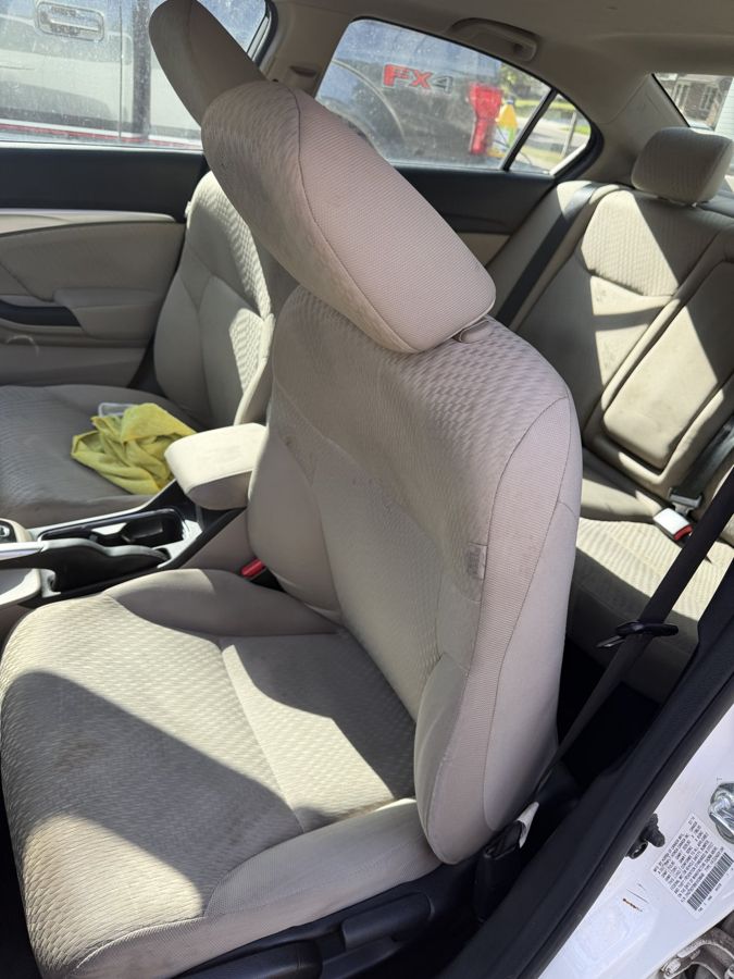 The same seat after shampooing