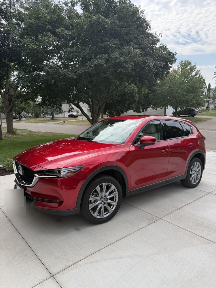 Red Mazda CX-5 after a full detail